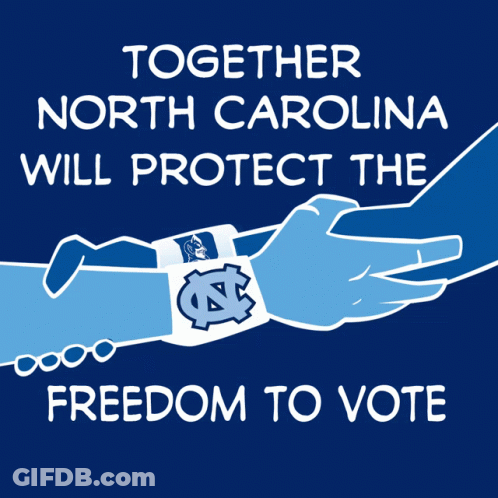 Poster Encouraging Vote In North Carolina GIF