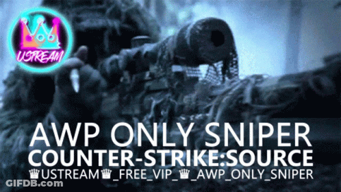 Poster For AWP Only Sniper Counter-Strike Source GIF