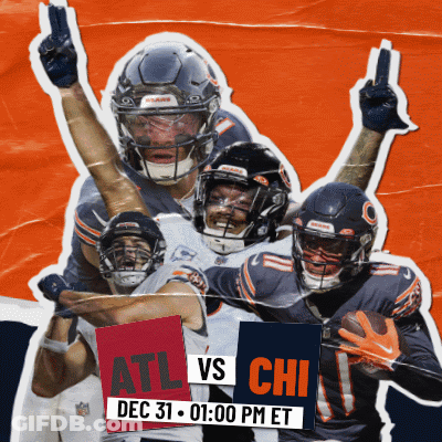 Poster For Game Between Bears And Chicago Bears GIF