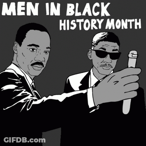 Poster For Men In Black History Month Two Men In Suits GIF