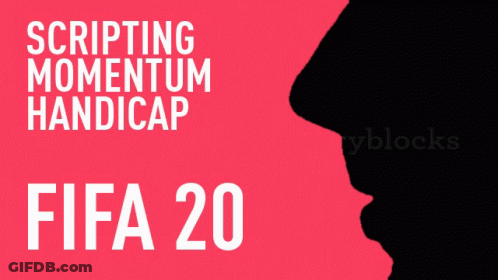 Poster For Scripting Momentum Handicap FIFA 20 With Silhouette GIF