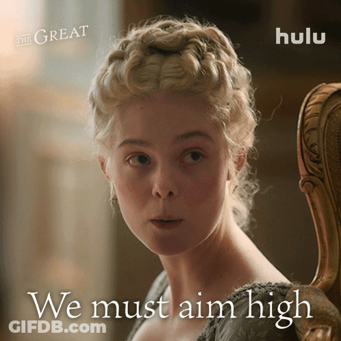 Poster For The Great With Blonde Woman GIF