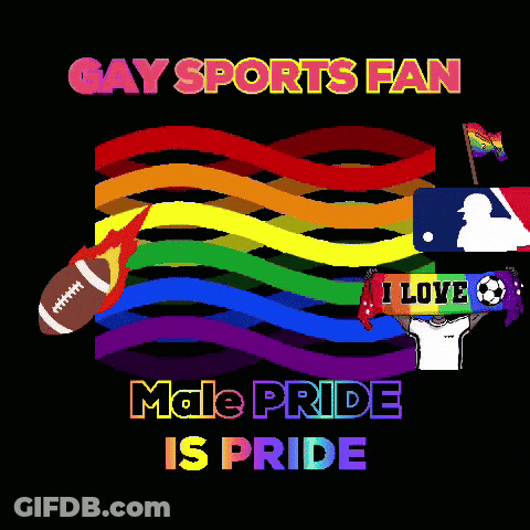 Poster Gay Sports Fan Male Pride Is Pride GIF