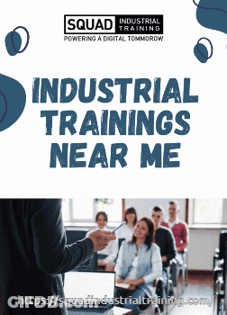 Poster Industrial Trainings Near Me Man Presenting GIF