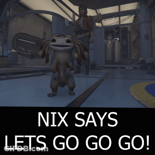 Poster Nix Says Let's Go Go GIF