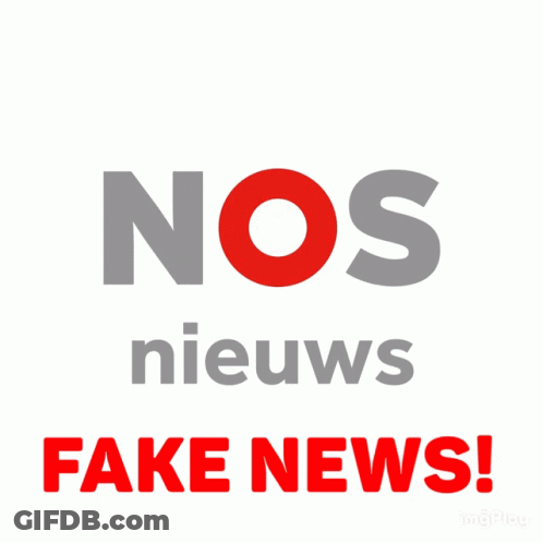Poster Nos Nieuws Fake News Red Letters GIF