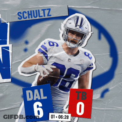 Poster Of Football Player Schultz Holding Football GIF