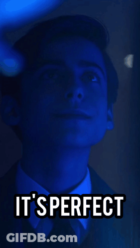 Poster Of Man With Its Perfect GIF