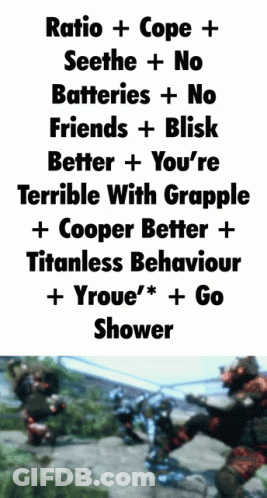 Poster Ratio Cope Seethe No Batteries No Friends GIF