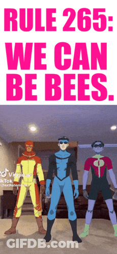 Poster Rule 265 We Can Bees GIF