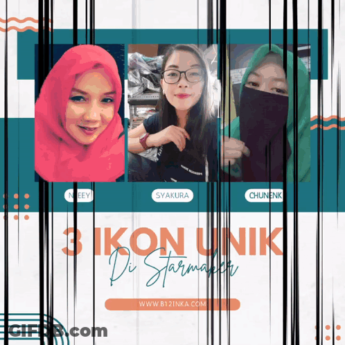Poster Saying 3 Ikon Unik Di Starmaker GIF