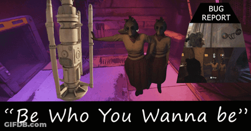 Poster Saying Be Who You Wanna Be GIF