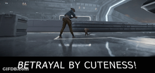 Poster Saying Betrayal By Cuteness GIF