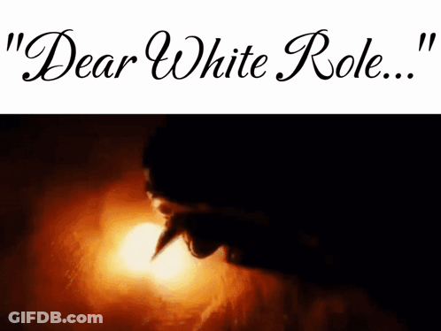 Poster Saying Dear White Role GIF