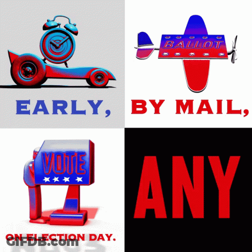 Poster Saying Early By Mail GIF