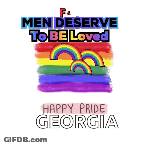 Poster Saying Fact Men Deserve To Be Loved GIF