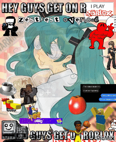 Poster Saying Hey Guys Get On Roblox GIF
