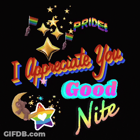 Poster Saying I Appreciate You Good Nite GIF