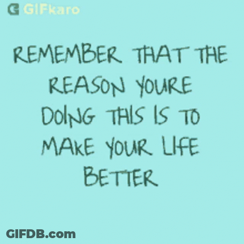 Poster Saying I Know What I Have To Do To Get Better GIF