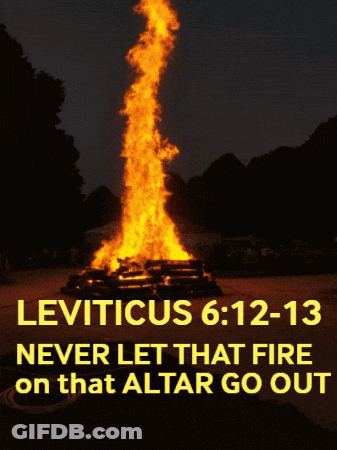 Poster Saying Leviticus 6 12-13 GIF