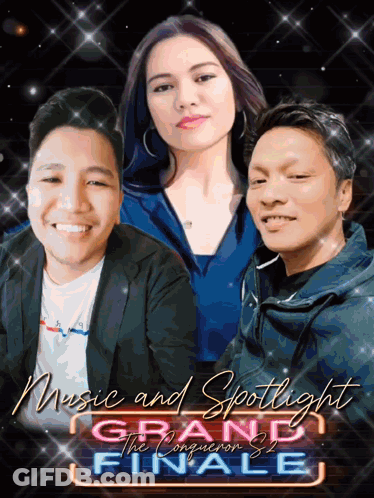 Poster Saying Music And Spotlight Grand Finale GIF