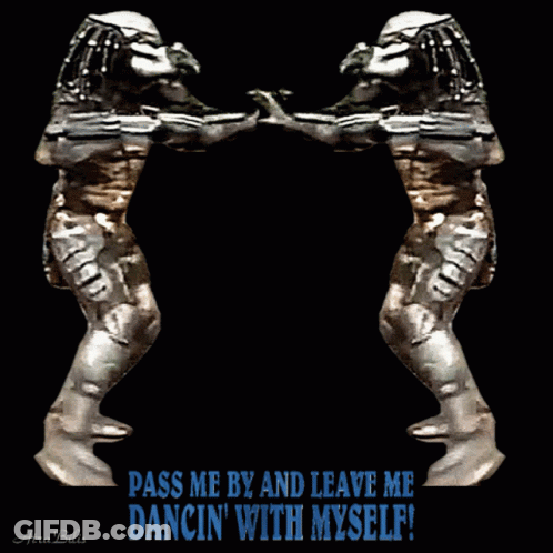 Poster Saying Pass Me By And Leave Me Dancing With Myself GIF