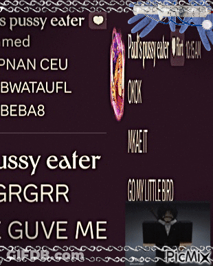 Poster Saying Paul's Pussy Eater GIF