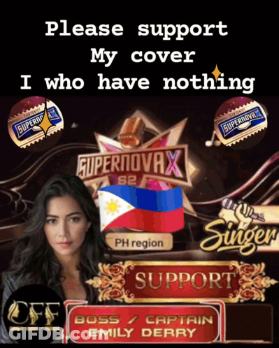 Poster Saying Please Support My Cover GIF