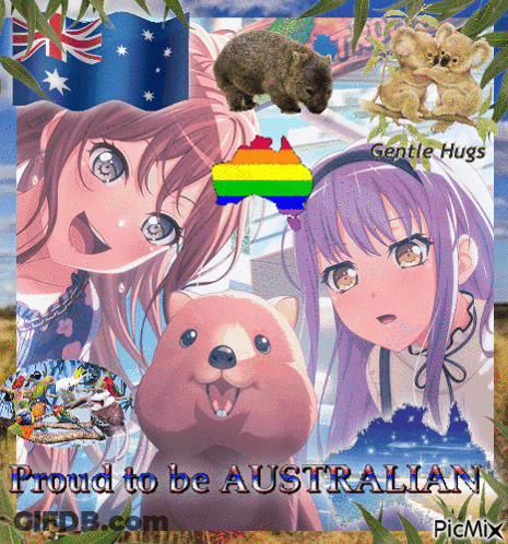 Poster Saying Proud To Be Australian GIF