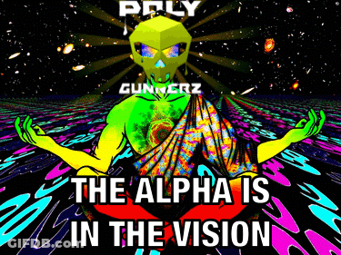 Poster Saying The Alpha Is In The Vision GIF