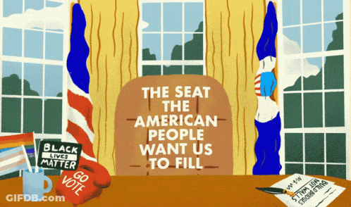 Poster Saying The Seat American People Want GIF