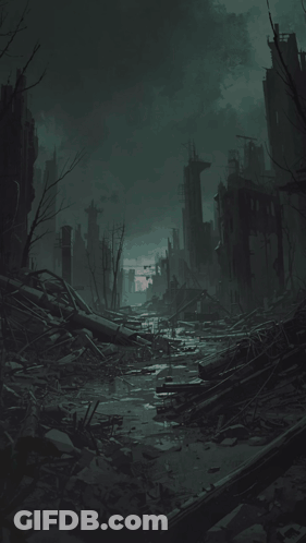 Poster Saying The Stage Being Set Conquest For The Great Tribulation GIF
