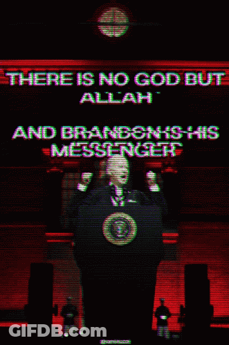 Poster Saying There Is No God But Allah GIF