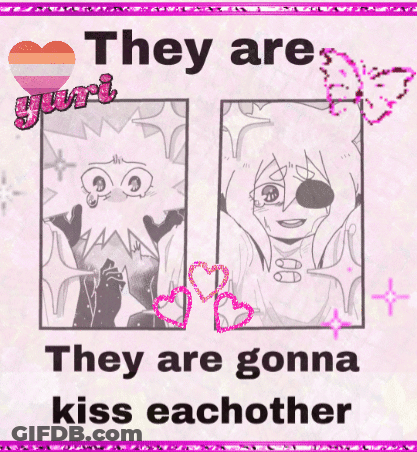 Poster Saying They Are Gonna Kiss Each Other GIF