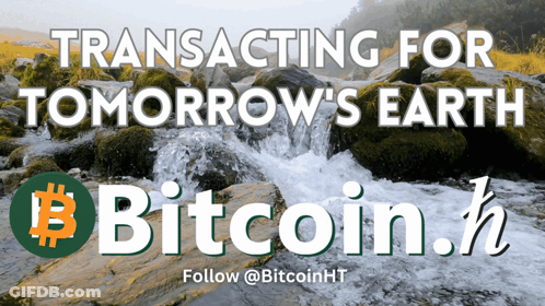 Poster Saying Transacting For Tomorrow's Earth GIF