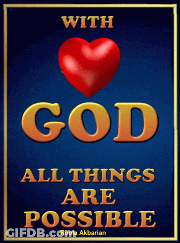 Poster Saying With God All Things Are Possible GIF