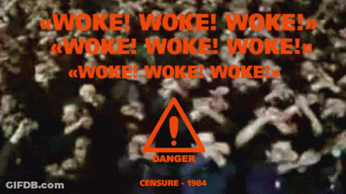 Poster Saying Woke GIF