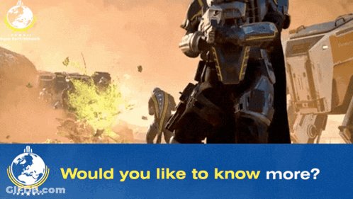 Poster Saying Would You Like To Know More GIF