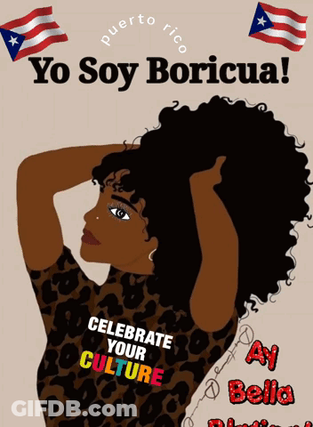 Poster Saying Yo Soy Boricua GIF