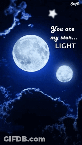 Poster Saying You Are My Star Light GIF