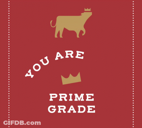 Poster Saying You Are Prime Grade GIF