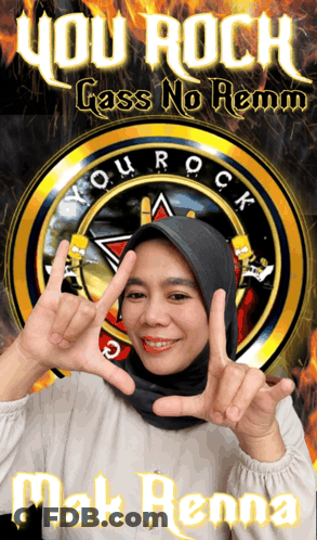 Poster Saying You Rock Gass No Remm GIF