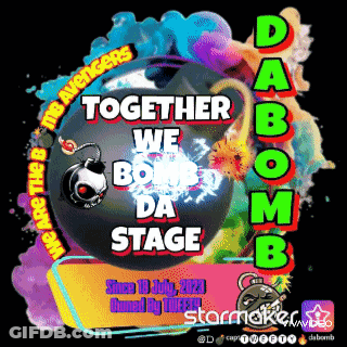 Poster With Bomb And Words Together We Bomb Da Stage GIF