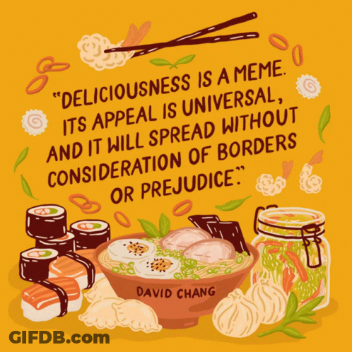 Poster With David Chang Quote GIF