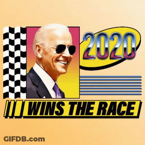 Poster With Man And Year 2020 GIF