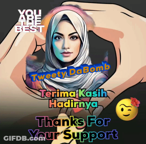 Poster You Are The Best With Woman In Hijab GIF