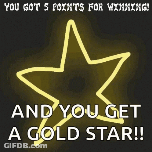 Poster You Got 5 Points For Winning GIF