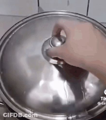 Pot Of Stew Cooking On Stove GIF