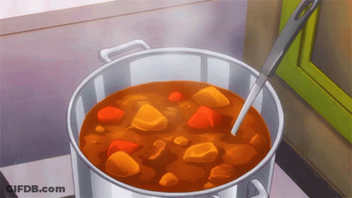 Pot Of Stew With Carrots And Potatoes GIF