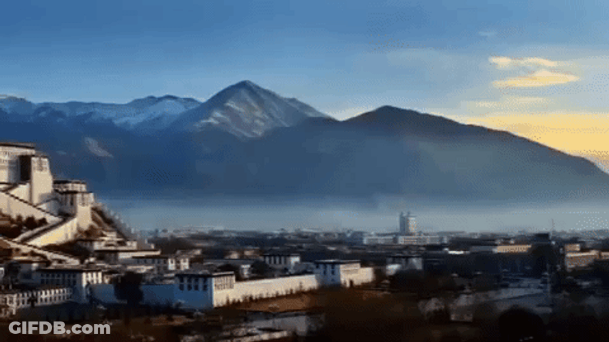 Potala Palaca In Tibet China GIF